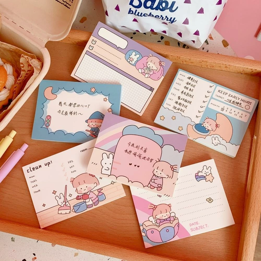 Accessories Stationery Kawaii 'Bella & Mimi' Memo Pads 8 Accessories Stationery Kawaii 'Bella & Mimi' Memo Pads