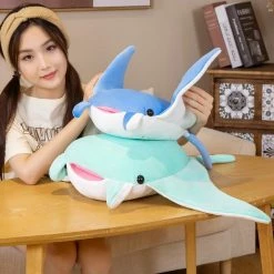 Soft Toy Plush & Toys Kawaii Blue Mobula Devil Sting Ray Plushies