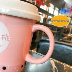 Home Decor Kawaii Boba Mug With Straw Food & Drinks
