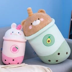 Soft Toy Kawaii Bubble Tea Bunny Bear Lid Plushie Collection