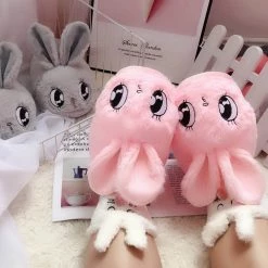Apparel Kawaii Bunny Plush Slippers