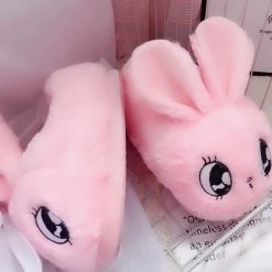 Apparel Kawaii Bunny Plush Slippers