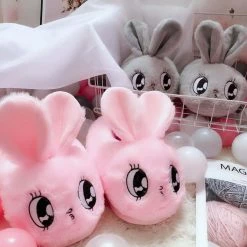 Apparel Kawaii Bunny Plush Slippers