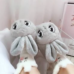 Apparel Kawaii Bunny Plush Slippers