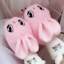 Apparel Kawaii Bunny Plush Slippers