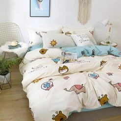 Home Decor Kawaii Cartoon Characters Bedding Set