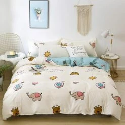 Home Decor Kawaii Cartoon Characters Bedding Set