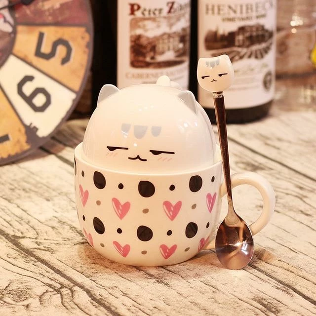 Home Decor Kawaii Cat Breakfast Cup 10 Home Decor Kawaii Cat Breakfast Cup