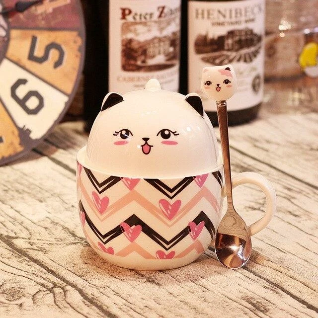 Home Decor Kawaii Cat Breakfast Cup 12 Home Decor Kawaii Cat Breakfast Cup