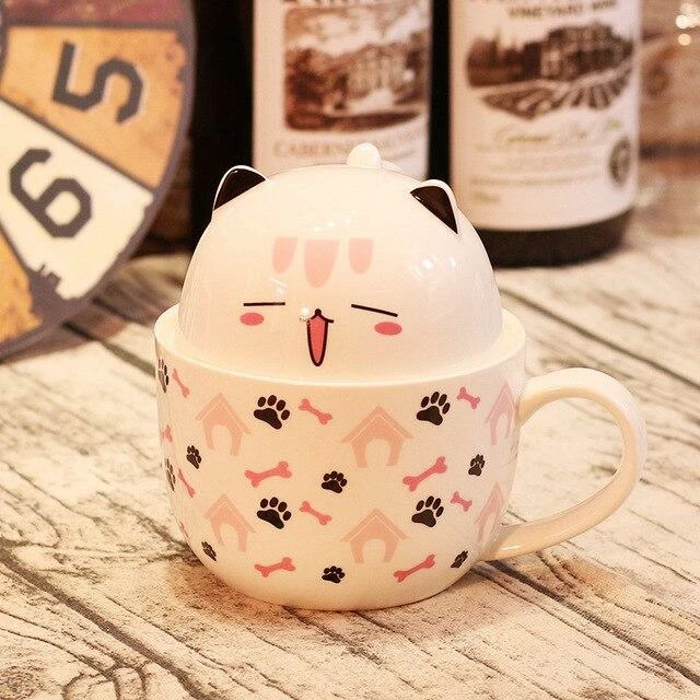 Home Decor Kawaii Cat Breakfast Cup 13 Home Decor Kawaii Cat Breakfast Cup