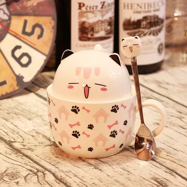 Home Decor Kawaii Cat Breakfast Cup 9 Home Decor Kawaii Cat Breakfast Cup