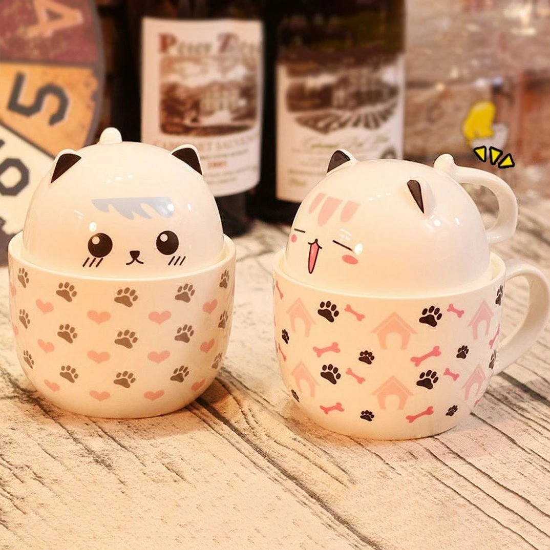Home Decor Kawaii Cat Breakfast Cup 3 Home Decor Kawaii Cat Breakfast Cup