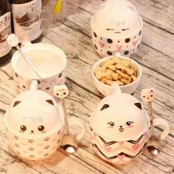 Home Decor Kawaii Cat Breakfast Cup 16 Home Decor Kawaii Cat Breakfast Cup