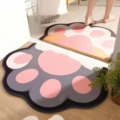 Home Decor Rugs & Mats Kawaii Cat Paw Doormats