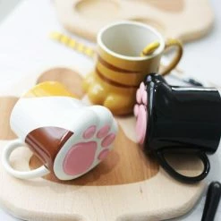 Home Decor Kawaii Ceramic Cat Paw Mugs Home & Pets