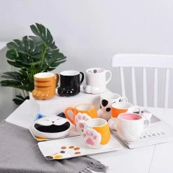 Home Decor Kawaii Ceramic Cat Paw Mugs Home & Pets