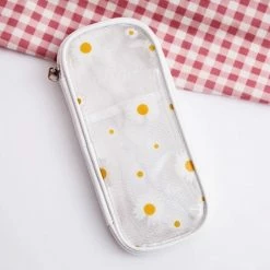 Accessories Kawaii Cherry Bear Clear Transparent Pencil Case