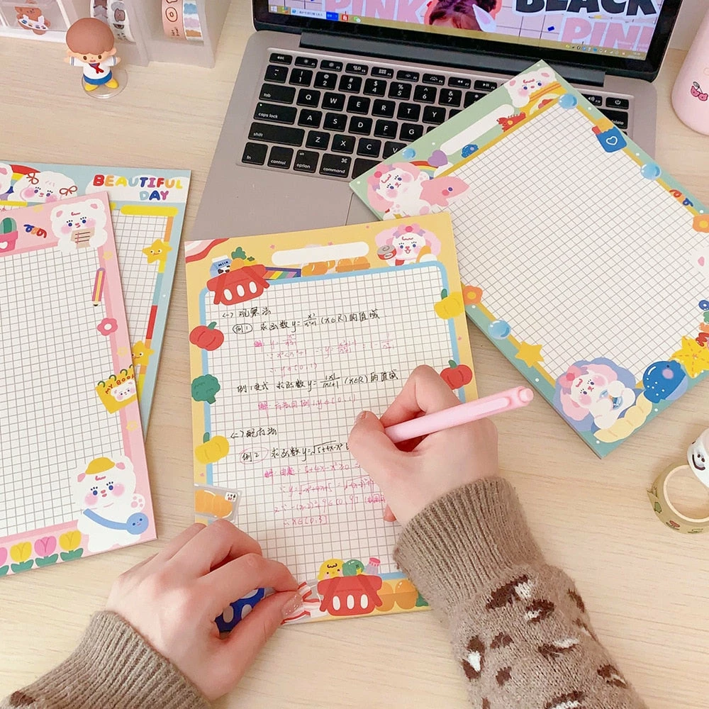 Accessories Kawaii Colourful Life Memo Pads Stationery 11 Accessories Kawaii Colourful Life Memo Pads Stationery