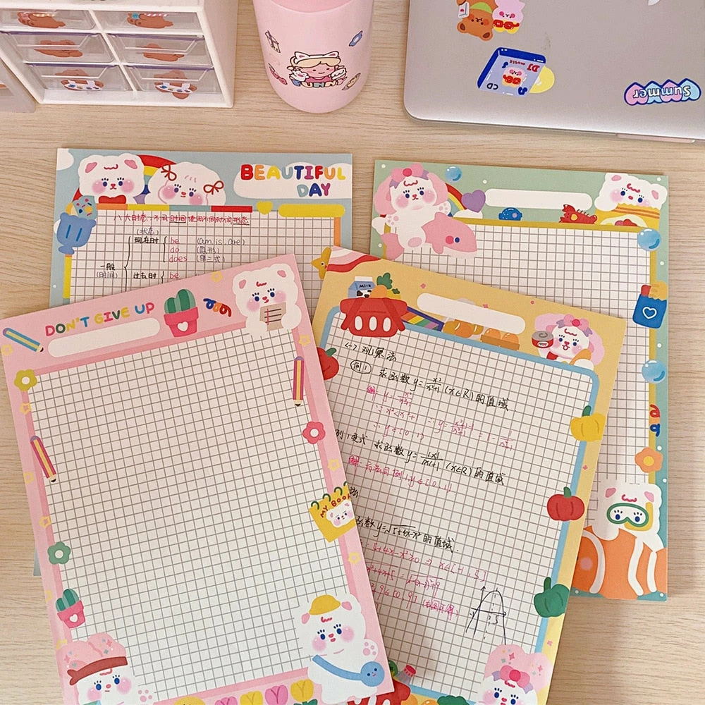 Accessories Kawaii Colourful Life Memo Pads Stationery 25 Accessories Kawaii Colourful Life Memo Pads Stationery