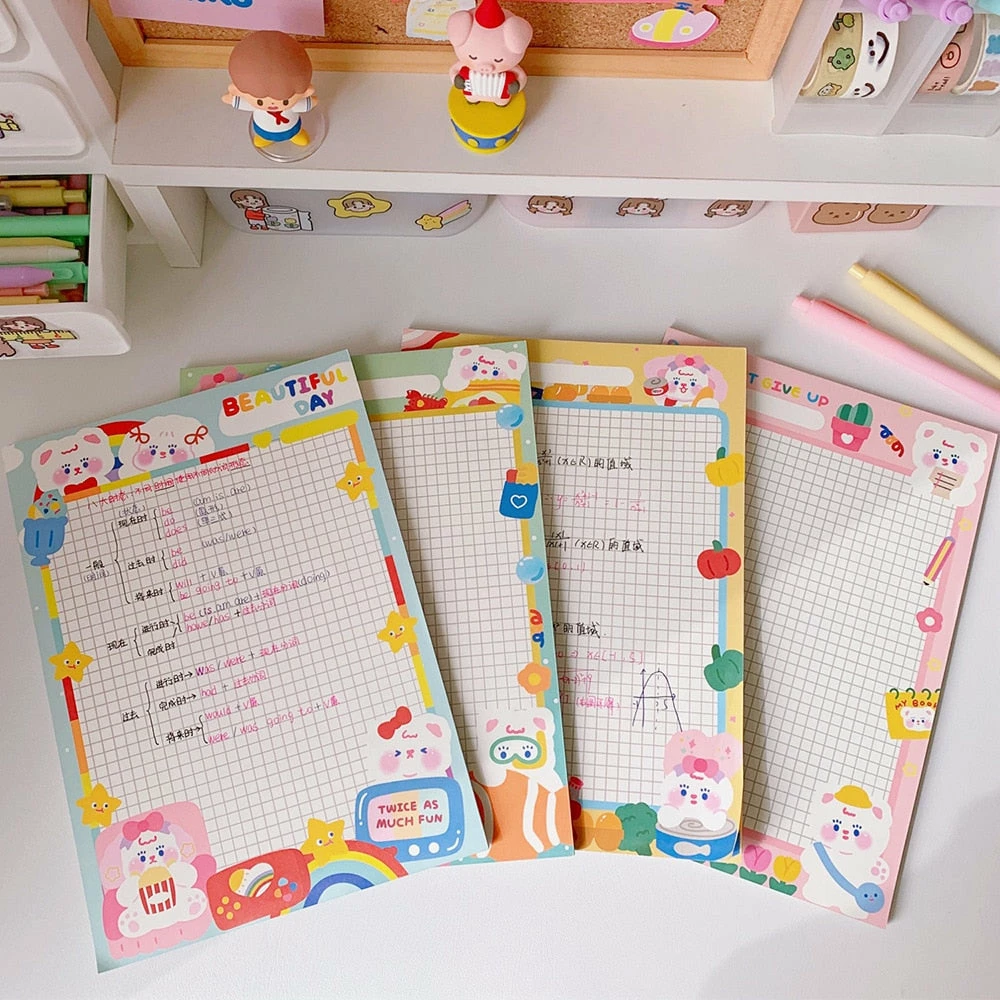Accessories Kawaii Colourful Life Memo Pads Stationery 22 Accessories Kawaii Colourful Life Memo Pads Stationery