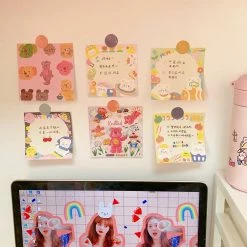 Accessories Kawaii Colourful Life Memo Pads Stationery 47 Accessories Kawaii Colourful Life Memo Pads Stationery