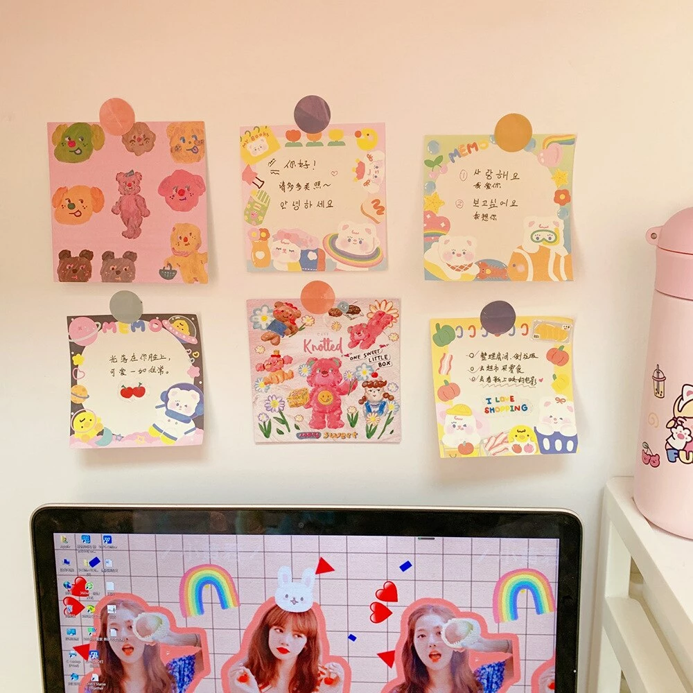 Accessories Kawaii Colourful Life Memo Pads Stationery 23 Accessories Kawaii Colourful Life Memo Pads Stationery