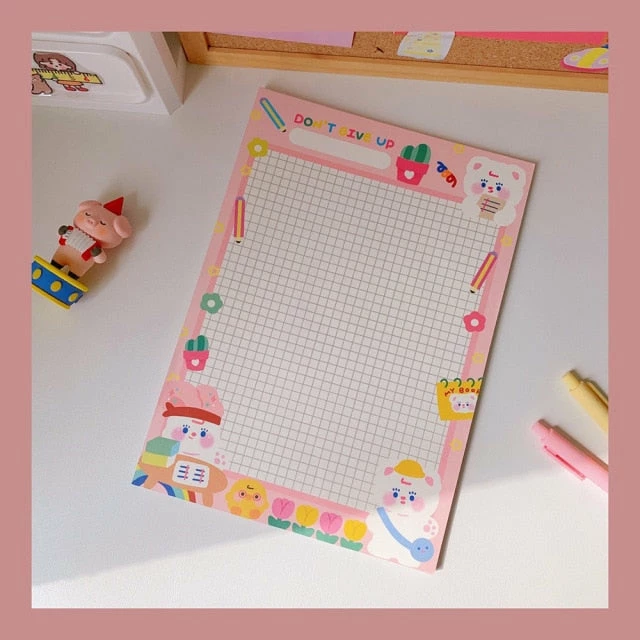 Accessories Kawaii Colourful Life Memo Pads Stationery 9 Accessories Kawaii Colourful Life Memo Pads Stationery