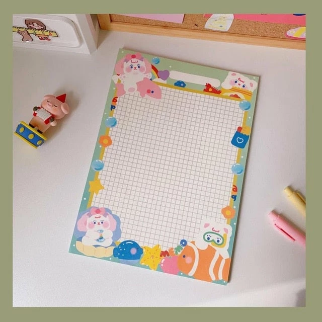 Accessories Kawaii Colourful Life Memo Pads Stationery 18 Accessories Kawaii Colourful Life Memo Pads Stationery