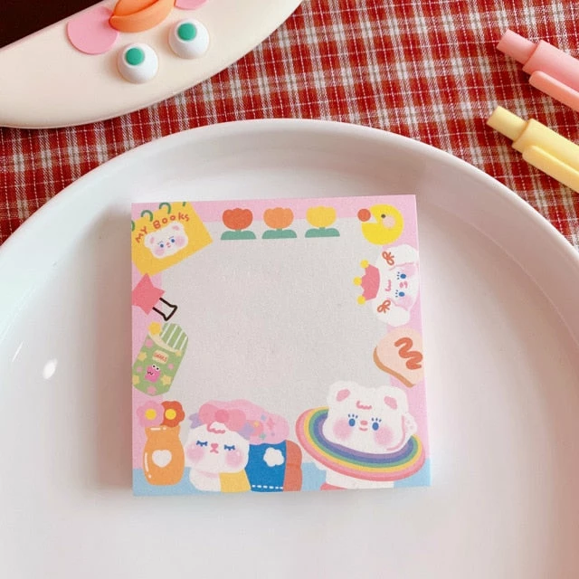 Accessories Kawaii Colourful Life Memo Pads Stationery 7 Accessories Kawaii Colourful Life Memo Pads Stationery