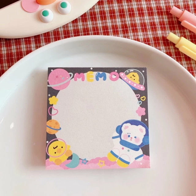 Accessories Kawaii Colourful Life Memo Pads Stationery 6 Accessories Kawaii Colourful Life Memo Pads Stationery