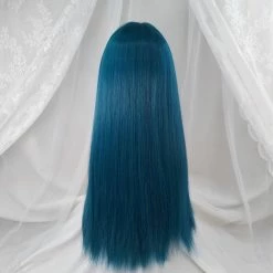 Apparel Kawaii Cosplay Synthetic Straight 24in Long Hair With Bangs Womens Wig