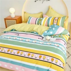 Home Decor Kawaii Cute Bunny Bedding Set