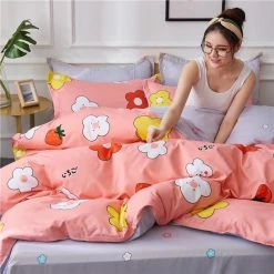 Home Decor Kawaii Cute Bunny Bedding Set