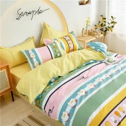 Home Decor Kawaii Cute Bunny Bedding Set