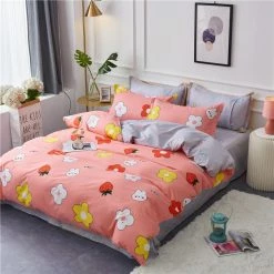 Home Decor Kawaii Cute Bunny Bedding Set