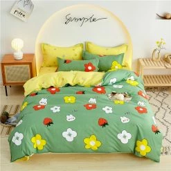 Home Decor Kawaii Cute Bunny Bedding Set