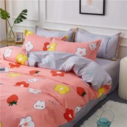 Home Decor Kawaii Cute Bunny Bedding Set