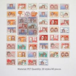 Accessories Kawaii Daily Life With A Bear Stickers Set