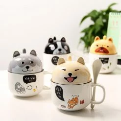 Home Decor Kawaii Dog Breakfast Cup