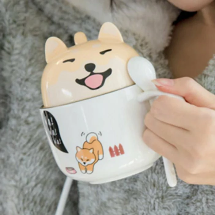 Home Decor Kawaii Dog Breakfast Cup 8 Home Decor Kawaii Dog Breakfast Cup