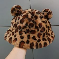 Apparel Kawaii Faux Fur Bear Bucket Hat
