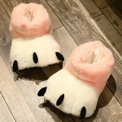 Apparel Kawaii Fluffy Paw Slippers