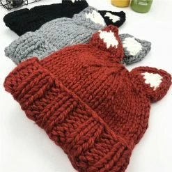 Apparel Kawaii Fox Ear Beanie Hat