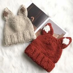 Apparel Kawaii Fox Ear Beanie Hat