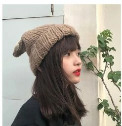 Apparel Kawaii Fox Ear Beanie Hat