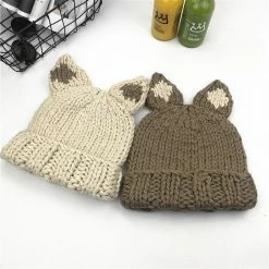 Apparel Kawaii Fox Ear Beanie Hat