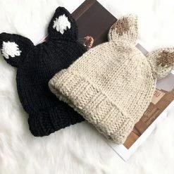 Apparel Kawaii Fox Ear Beanie Hat