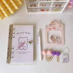 Accessories Stationery Kawaii Animals Daily Journal Set
