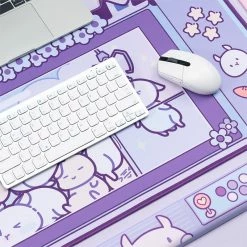 Home Decor Kawaii Gamer Bunny Corgi Large Mouse Pad With Ears Collection