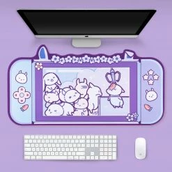 Home Decor Kawaii Gamer Bunny Corgi Large Mouse Pad With Ears Collection 22 Home Decor Kawaii Gamer Bunny Corgi Large Mouse Pad With Ears Collection